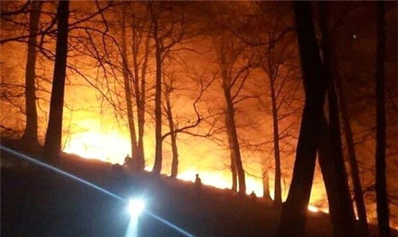 مهار آتش‌سوزی در عرصه‌های منابع طبیعی گلستان/ استاندار گلستان درخواست بالگرد کرد