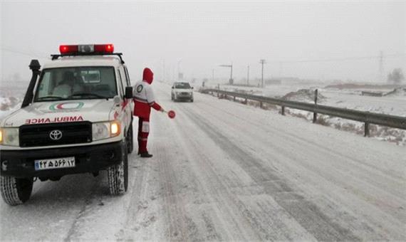 انسداد جاده تربت حیدریه - مشهد به علت یخ زدگی