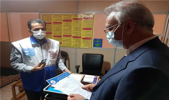 بازدید معاون استاندار خراسان رضوی از نحوه ارائه خدمات سلامت در فرودگاه شهید هاشمی نژاد