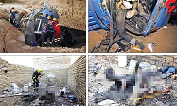 کشف جنازه مرد ناشناس در مشهد / او زنده زنده سوخته بود + عکس
