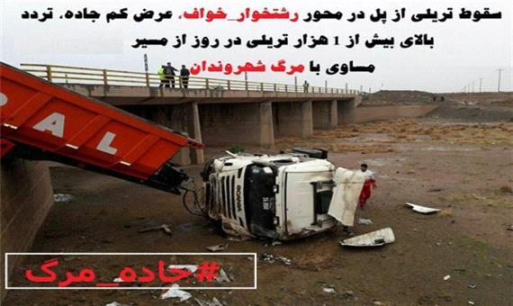 جاده مرگ خواف و رشتخوار ترند یک توییتر فارسی شد