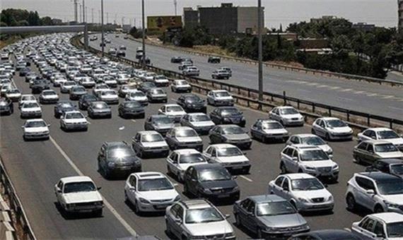 ترافیک پر حجم در مسیر مشهد- چناران
