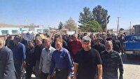 تشییع پیکر مادر شهید برات فهمیده در روستای شیرمرغ قاینات