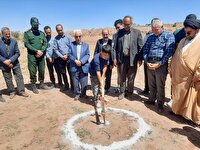 کلنگزنی مدرسه ۶ کلاسه در شهر نسر تربت حیدریه