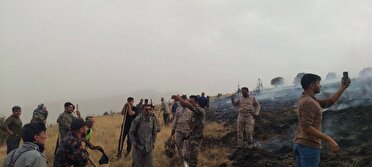 نابودی ۱۵ هکتار از عرصه‌های حفاظت‌ شده ارس کلات بر اثر آتش سوزی