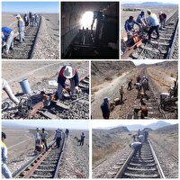 تعویض ۴۸۰ شاخه ریل برای ارتقاء ایمنی و حذف تقلیل سرعت‌ها در راه‌آهن شرق