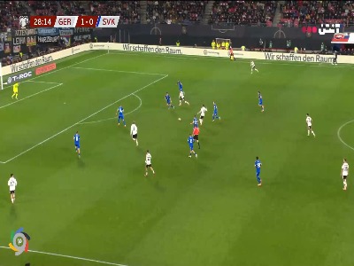 گل دوم آلمان توسط گنبری در دقیقه ۲۹