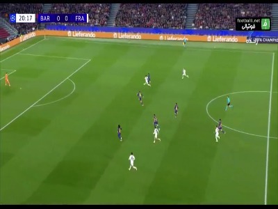 گلهای بازی بارسلونا دو - یک اینتراخت فرانکفورت