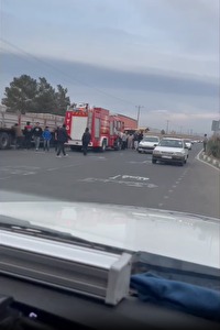 جداسازی تریلی در سبزوار با یک جانباخته و یک مصدوم