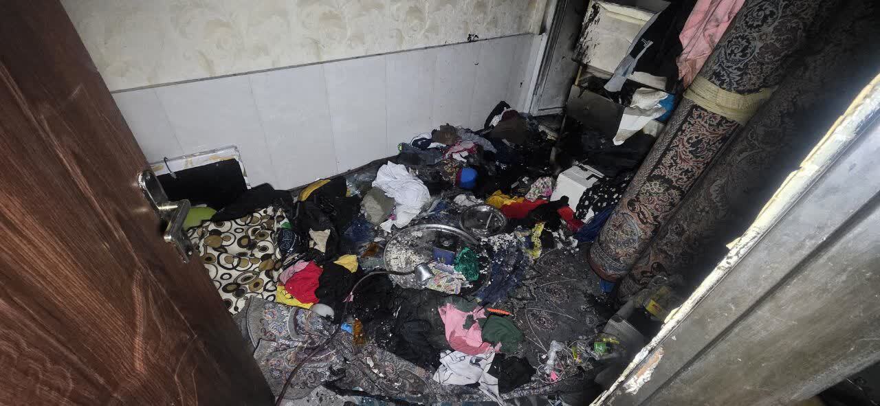 نجات ۳ مصدوم از حادثه آتش سوزی یک آپارتمان در مشهد