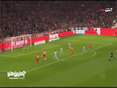 حمل توپ ۷۰ متری کین؛گل سوم بایرن‌مونیخ توسط لوییز دیاز در دقیقه ۴۵+۲