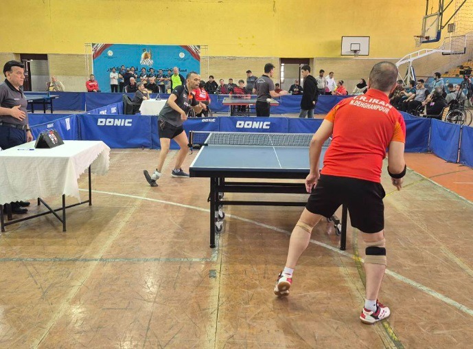 پایان مسابقات پاراتنیس روی میز مردان کشور در مشهد