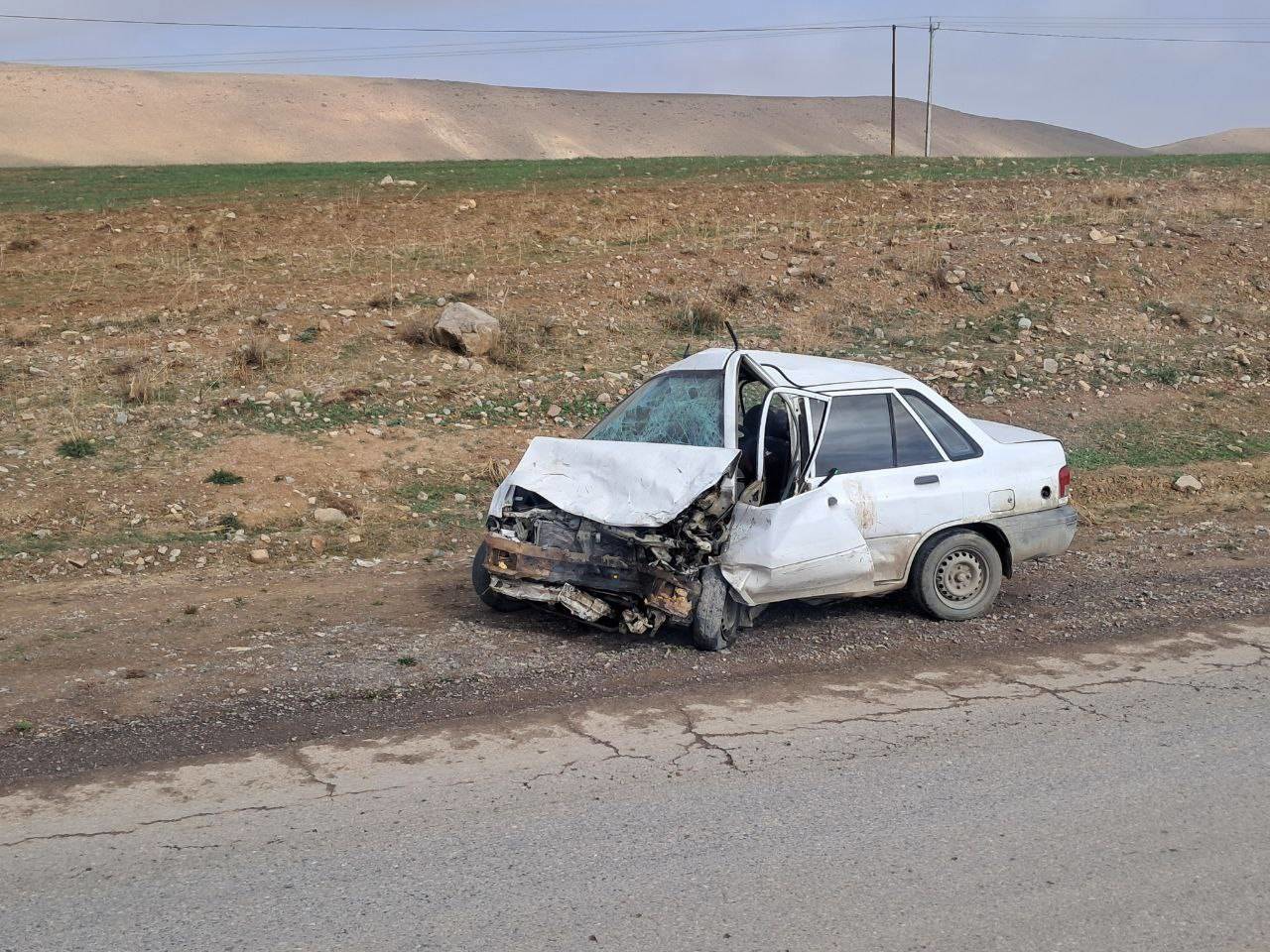 تصادف دو خودرو در محور کلات – مشهد با ۸ مصدوم