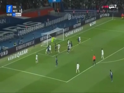 گل دوم پاری سن ژرمن به متز (بارکولا)