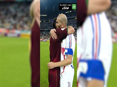 وقتی دو اسطوره مقابل هم قرار می گیرند؛ زیدان و فیگو در یک قاب