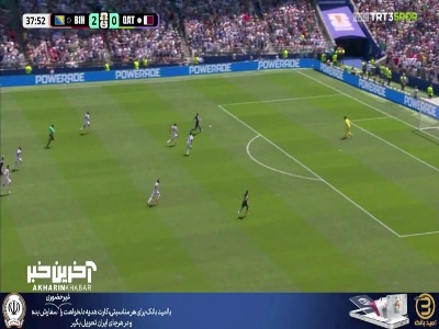 شوت ژکو به تیر دروازه قطر برخورد کرد