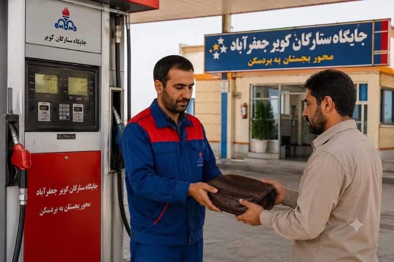 بازگشت کیف ۱۹ میلیارد تومانی توسط پمپ‌چی پاکدست خلیل‌آبادی