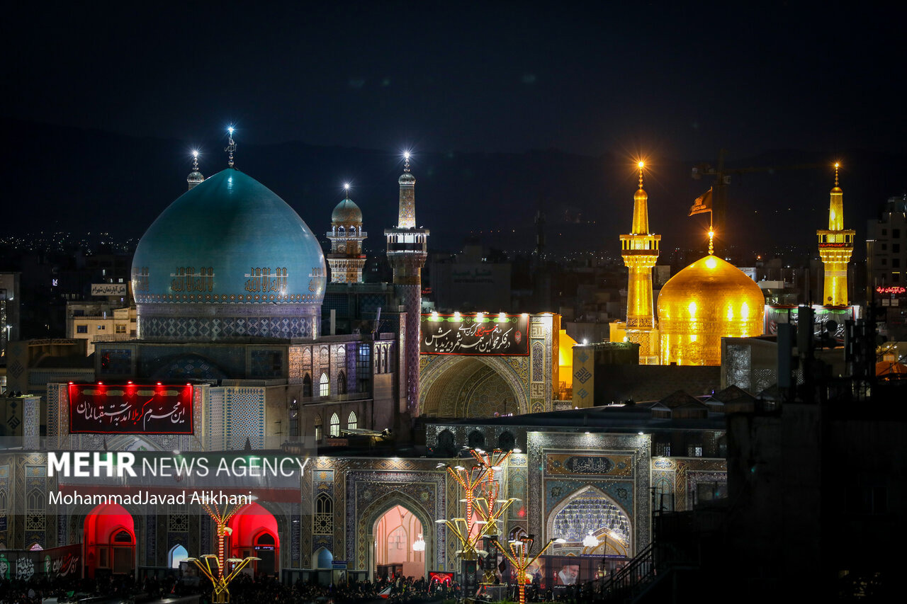 اجتماع «همه خونخواهیم» در خیابان های منتهی به حرم امام رضا(ع)