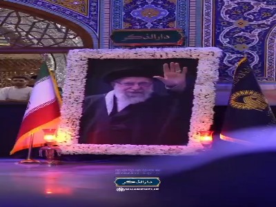حال‌وهوای رواق دارالذکر حرم مطهر رضوی