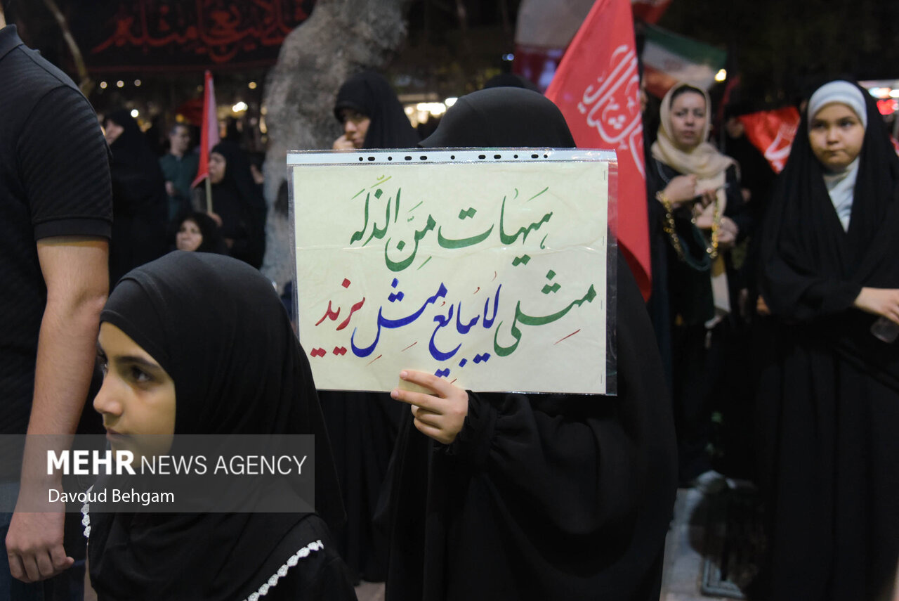 فریاد خونخواهی مشهدی ها در صد و چهل و نهمین قرار شبانه