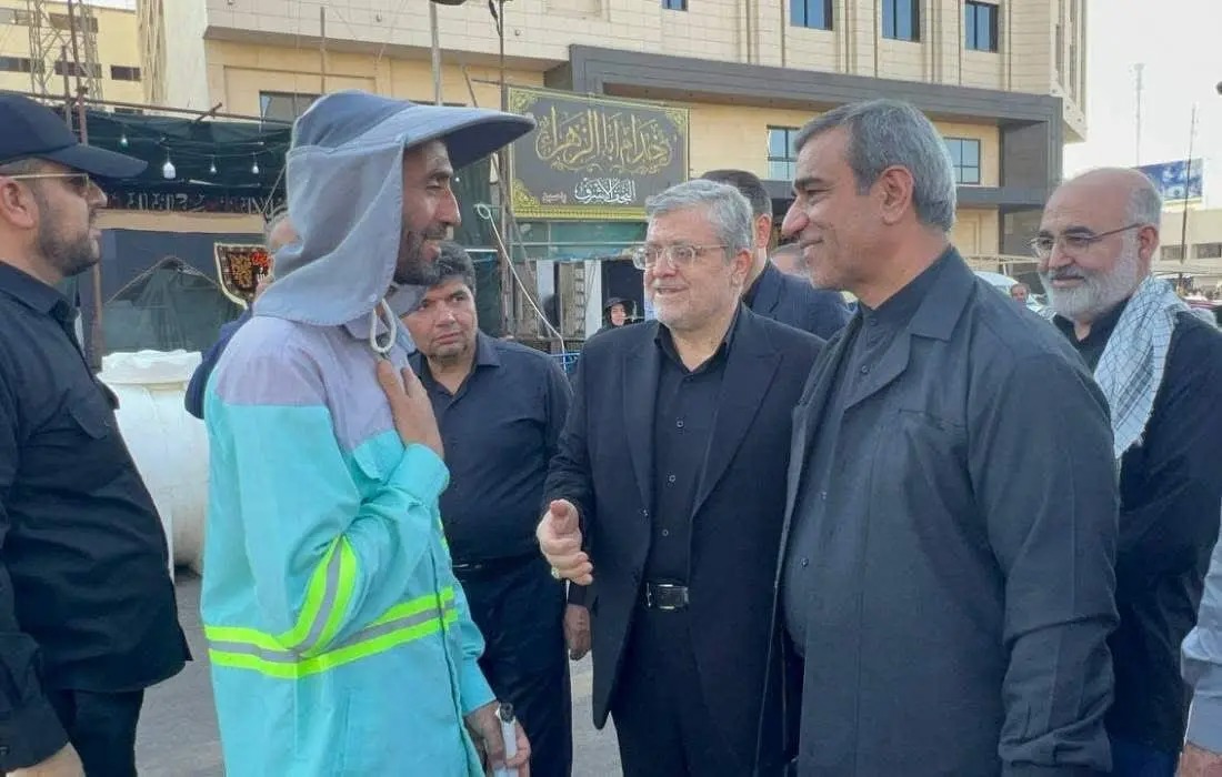 بازدید استاندار خراسان رضوی از خدمات موکب‌های خدمت‌رسان مشهد در نجف اشرف
