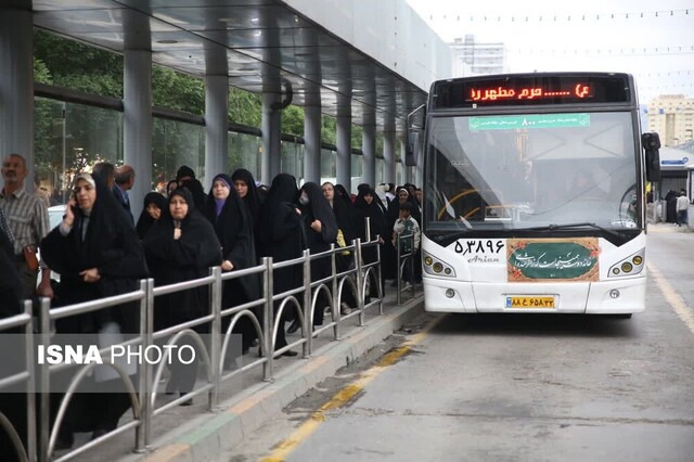 اتوبوس‌های منتهی به حرم مطهر رضوی در ۲۱ و ۲۲ مرداد رایگان است