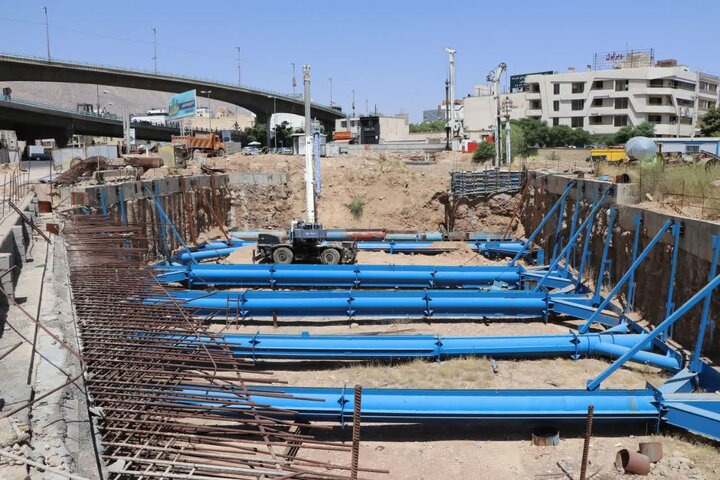 بازنگری در ساخت ایستگاه متروی زیر رودخانه شیراز