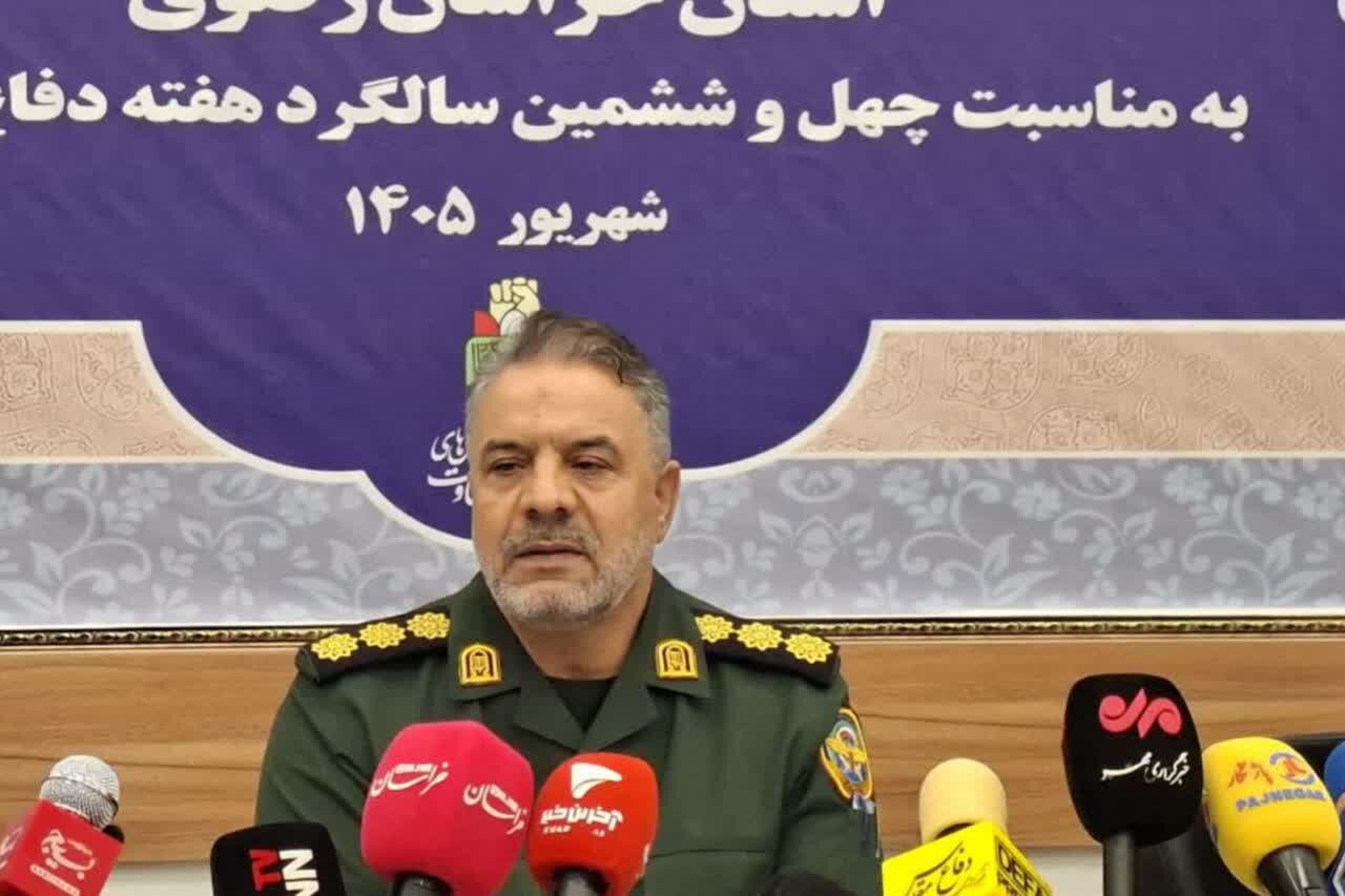 افتتاح ۸ یادمان شهید گمنام همزمان با هفته دفاع مقدس در خراسان رضوی