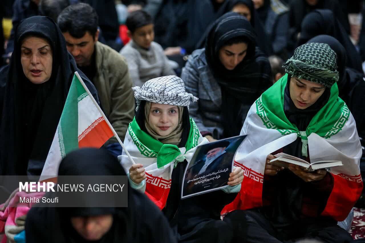 حضور بانوان شیروانی در دویست و هشتمین شب تجمعات
