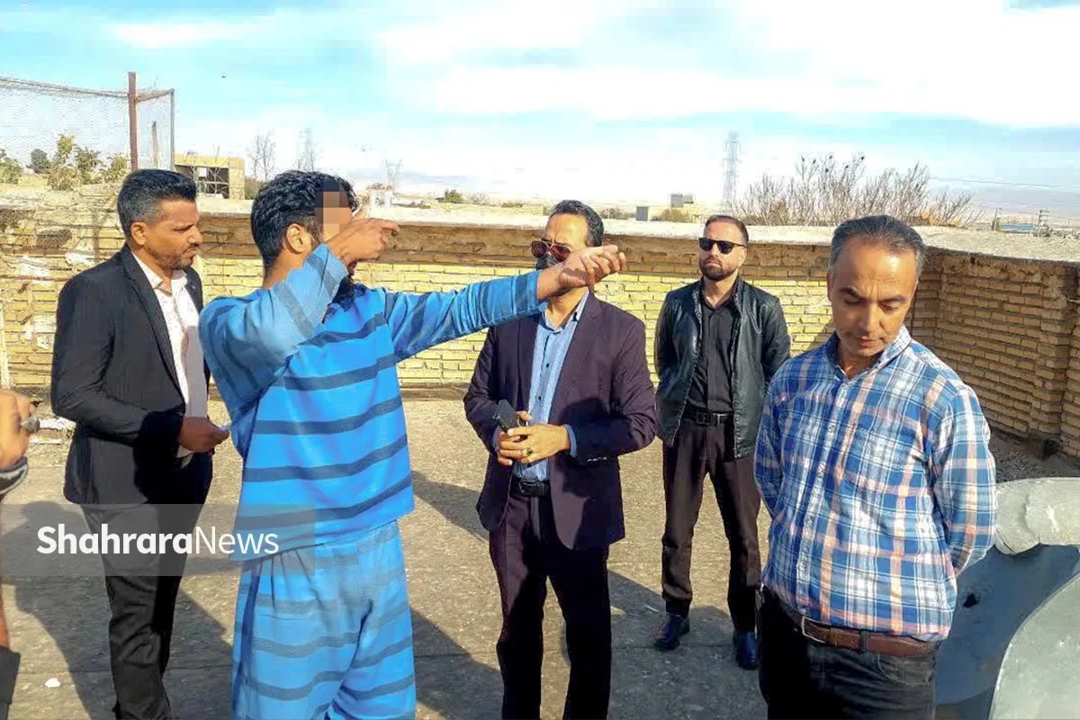 قتل با وینچستر موروثی روی بام خانه همسایه در روستای فرخد